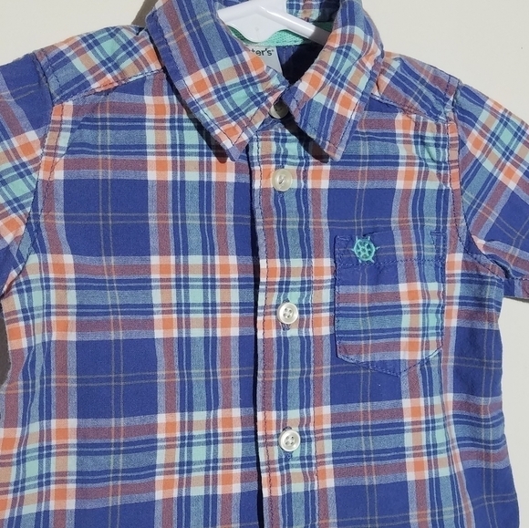 Carter's Button Down Polo Nautical 9m - Picture 2 of 4